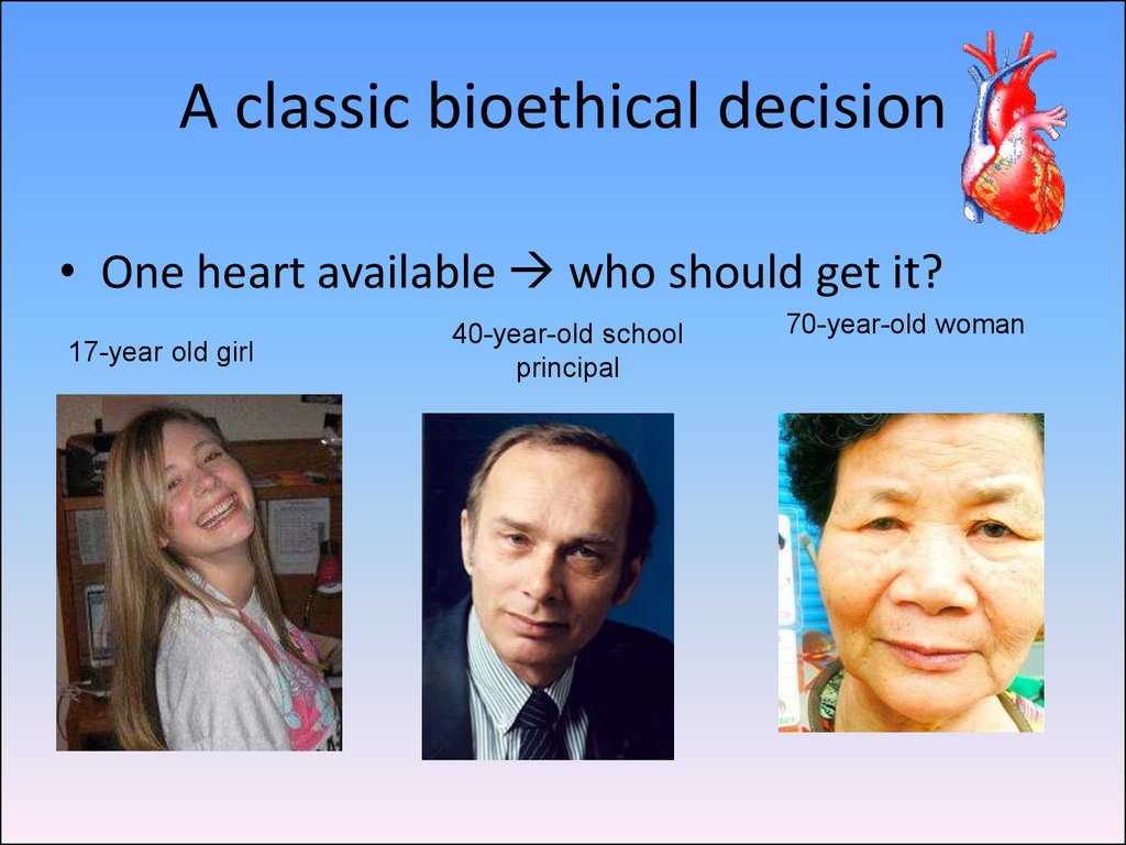 A classic bioethical decision