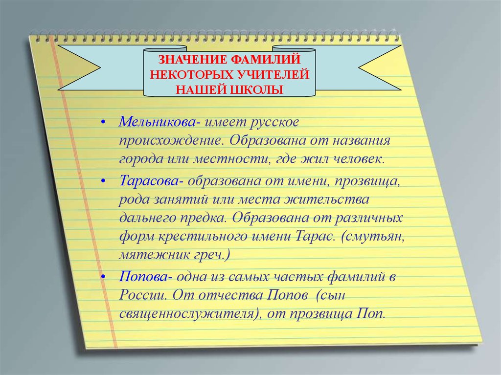 Фамилия какой смысл. Значение фамилии Мельников. Тарасовы фамилия происхождение. Происхождение фамилии Мельников. Происхождение фамилии Мельникова.