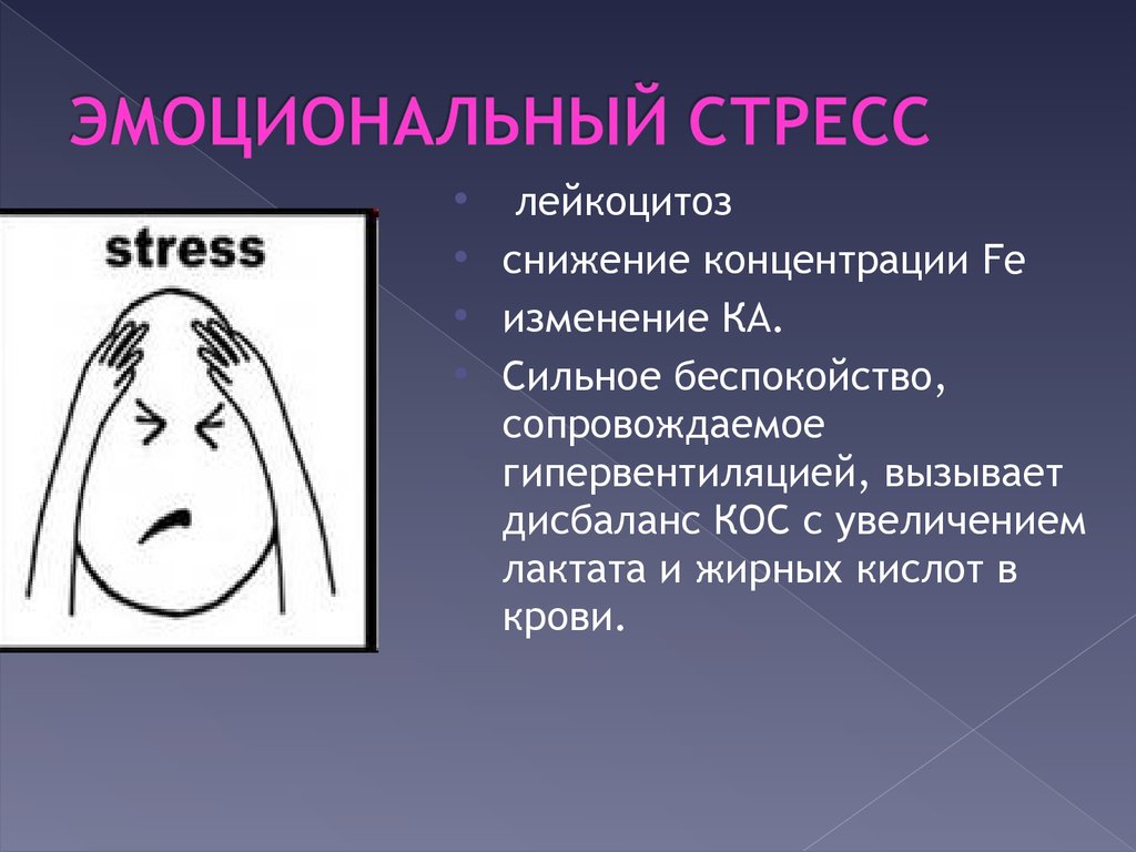 Эмоциональный стресс презентация