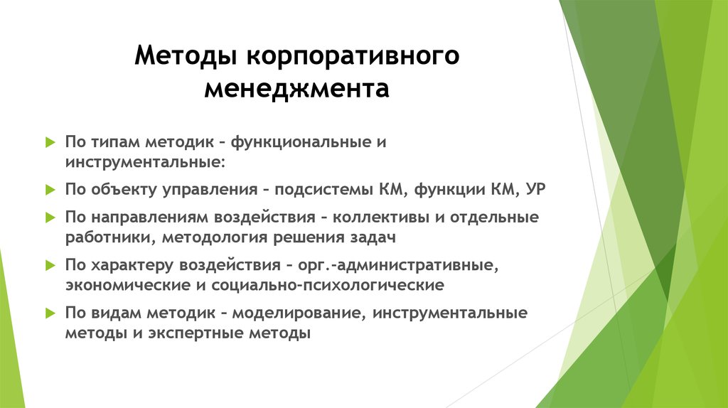 Подход осуществляется. Методы корпоративного управления. Методы корпоративного менеджмента. Методы управления корпоративного менеджмента. Процедуры корпоративного управления.