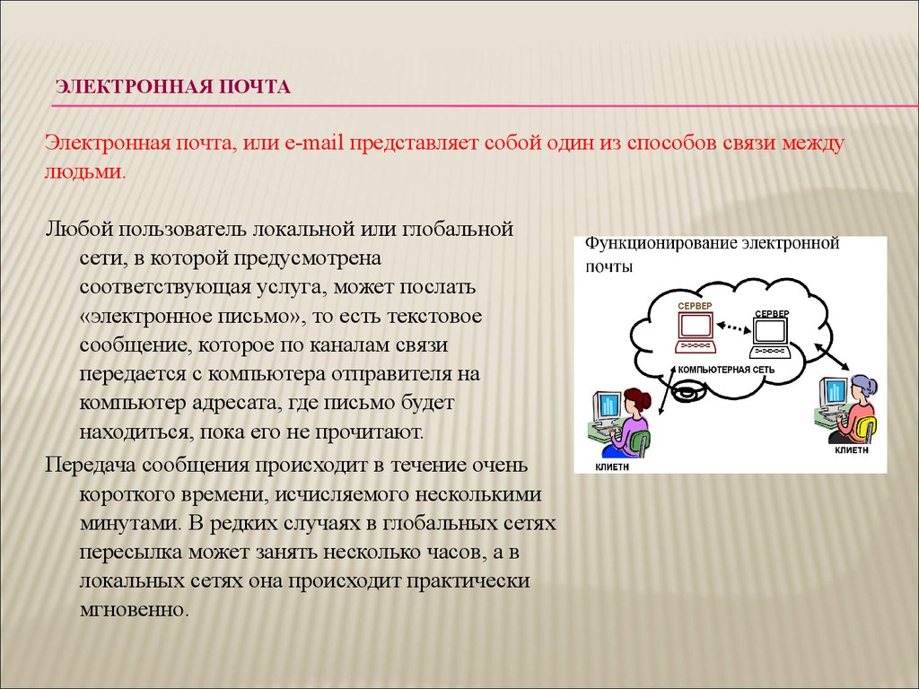 Презентация возможности сетевого программного обеспечения для организации коллективной деятельности