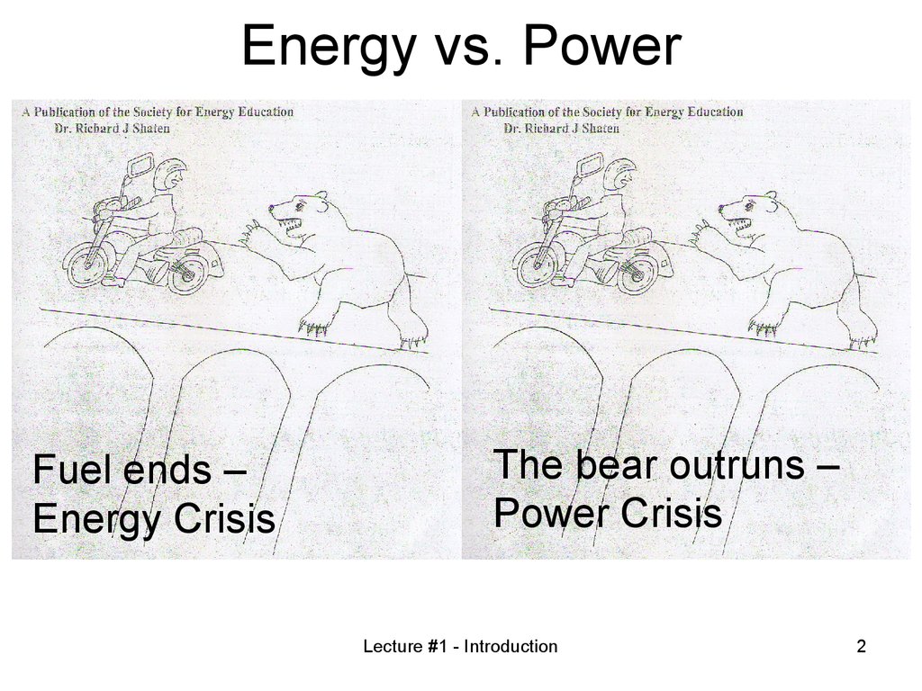 Energy vs. Power