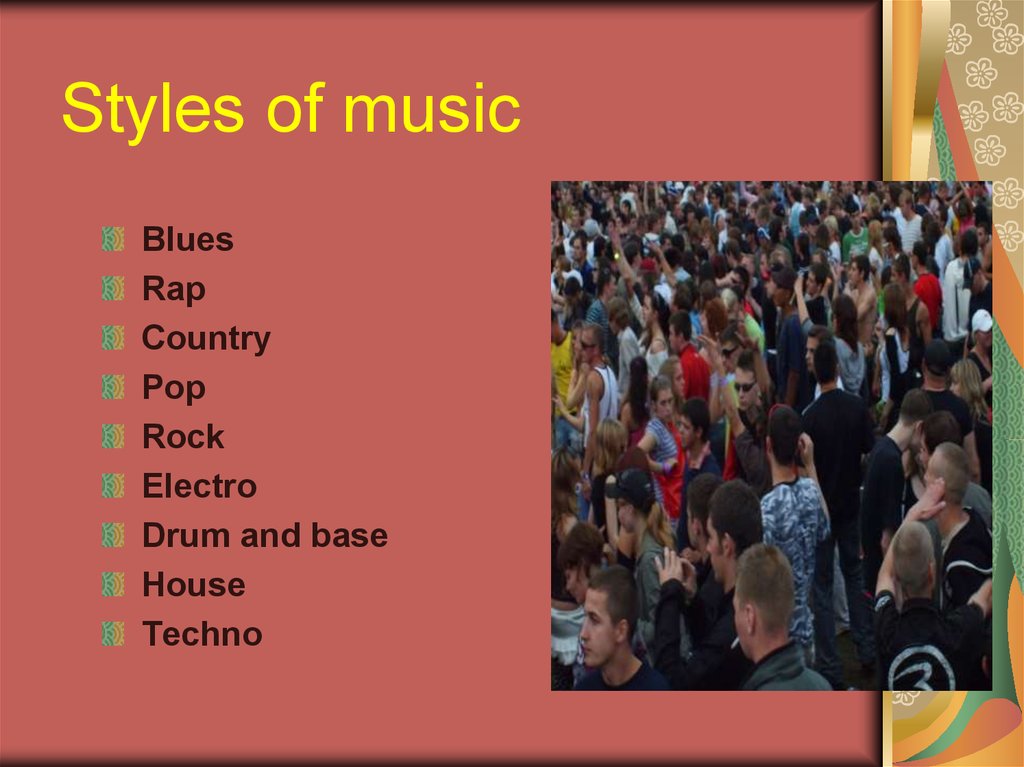 Styles of music