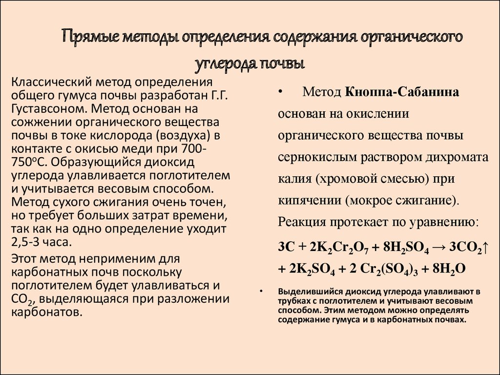 Метод содержание. Методы определения гумуса в почве. Определение углерода в почве. Содержание углерода в почве. Определение гумуса в почве методика.