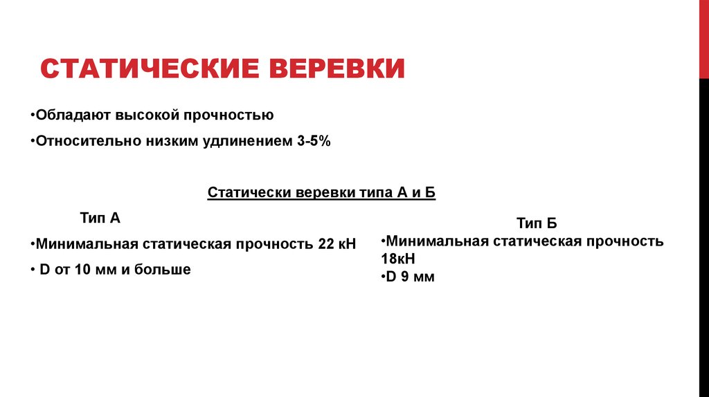 Статические веревки