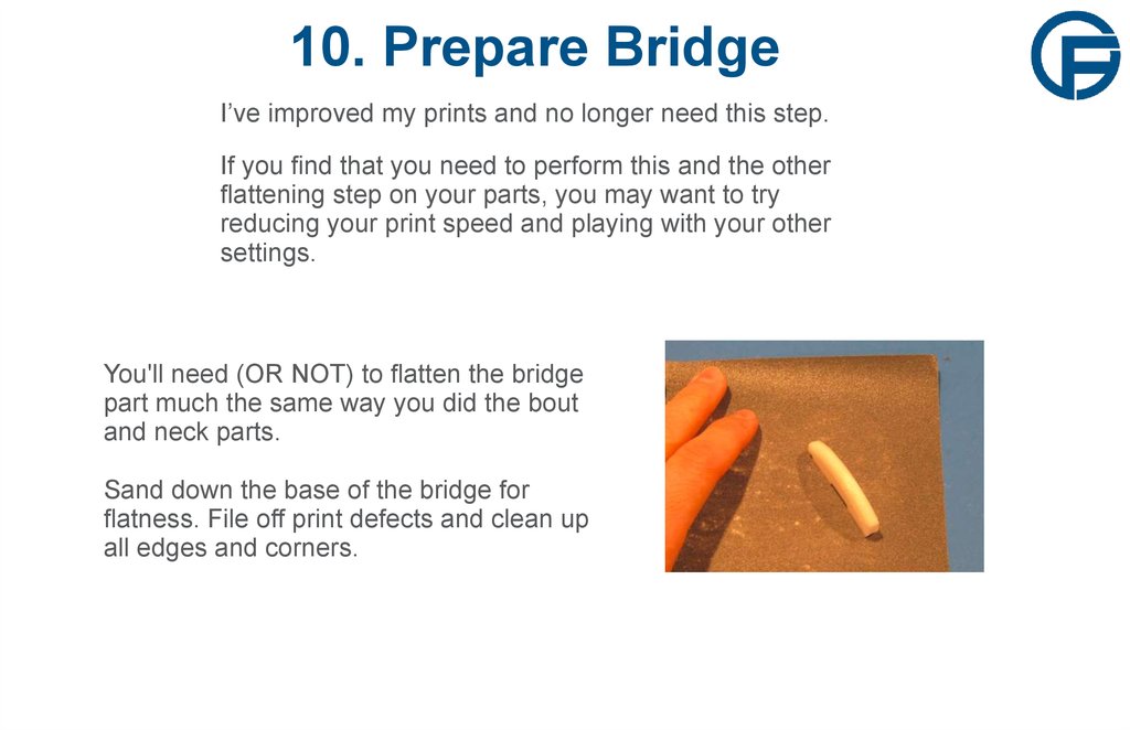 10. Prepare Bridge