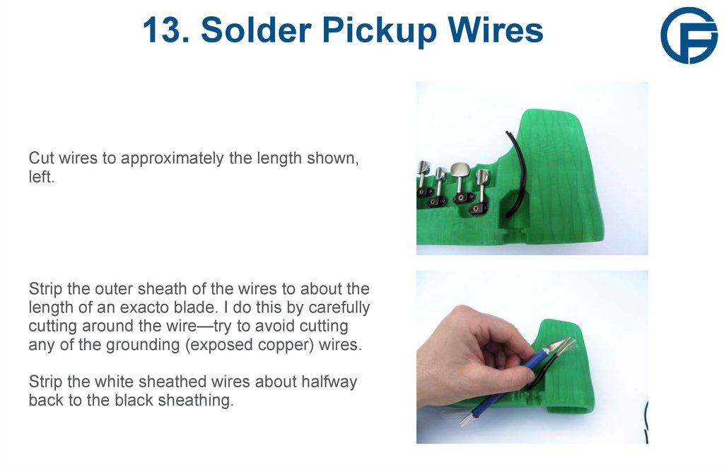 13. Solder Pickup Wires
