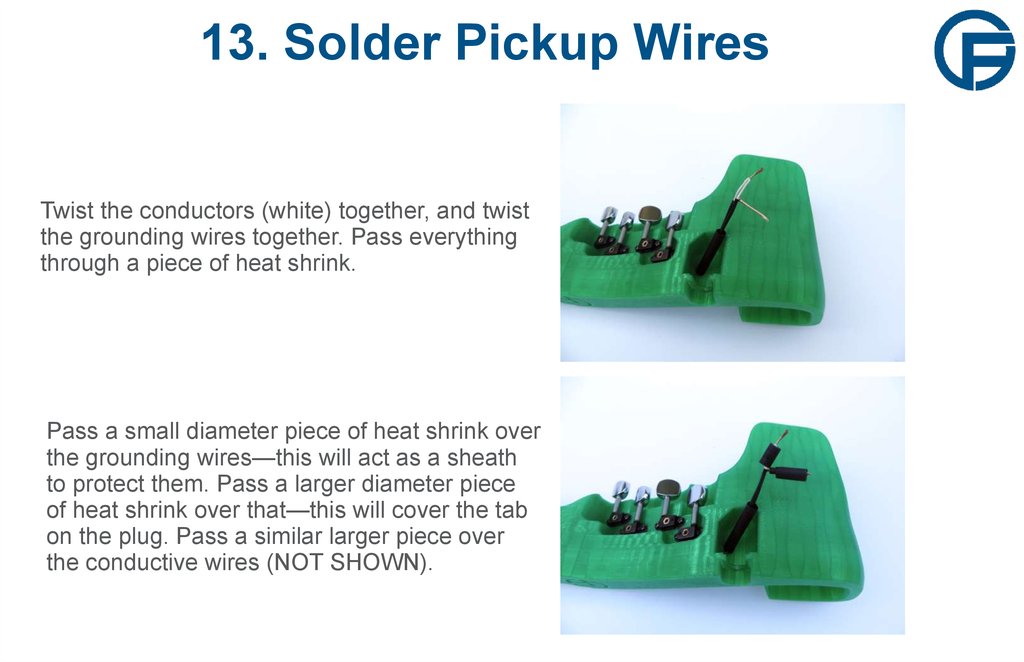 13. Solder Pickup Wires