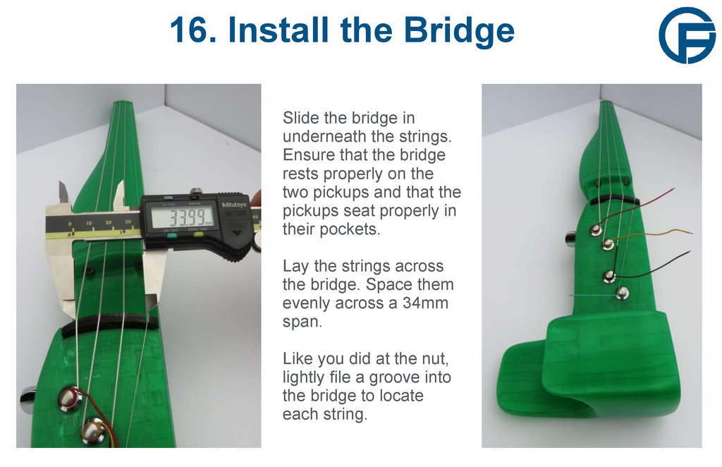 16. Install the Bridge