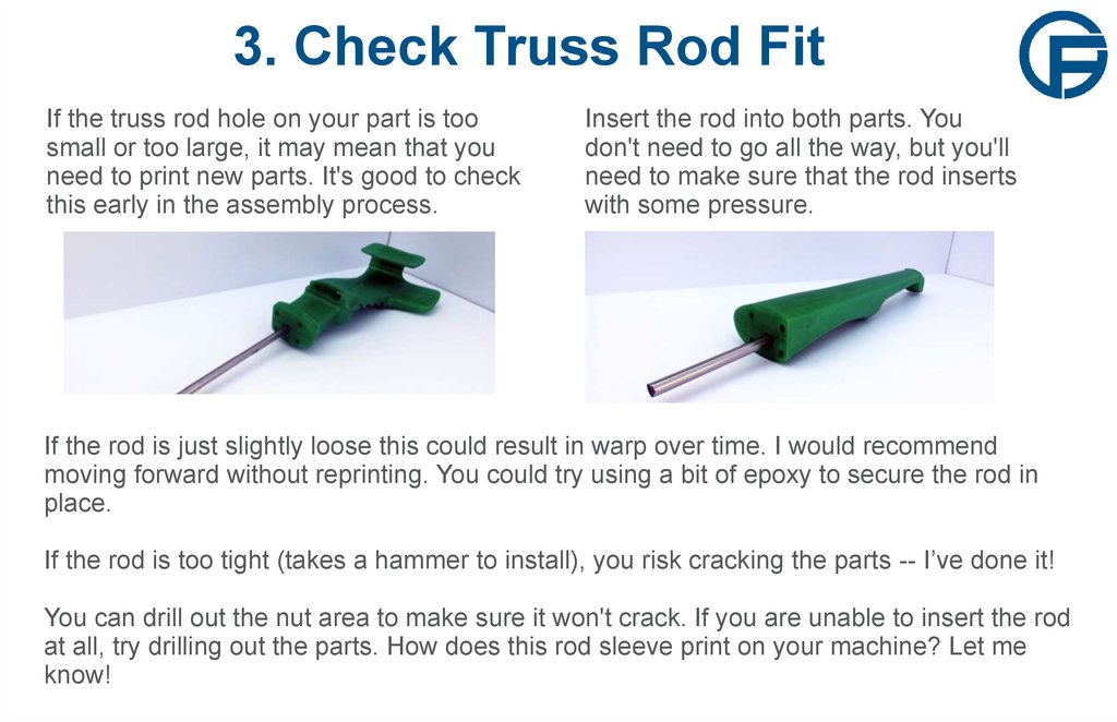 3. Check Truss Rod Fit
