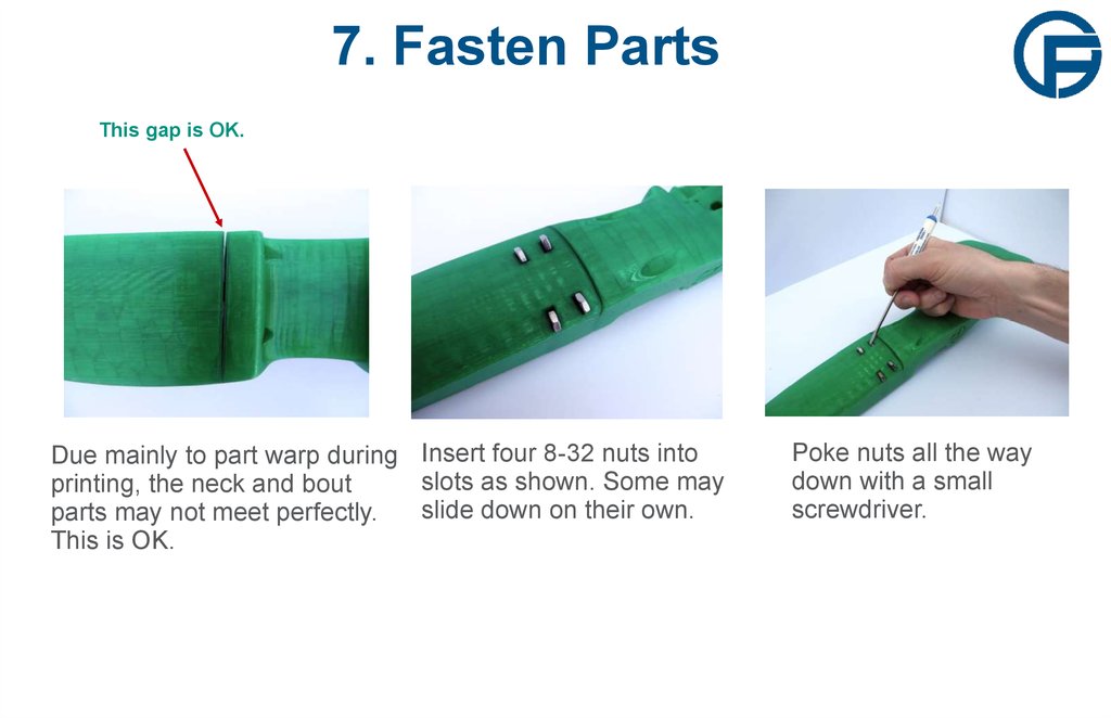 7. Fasten Parts