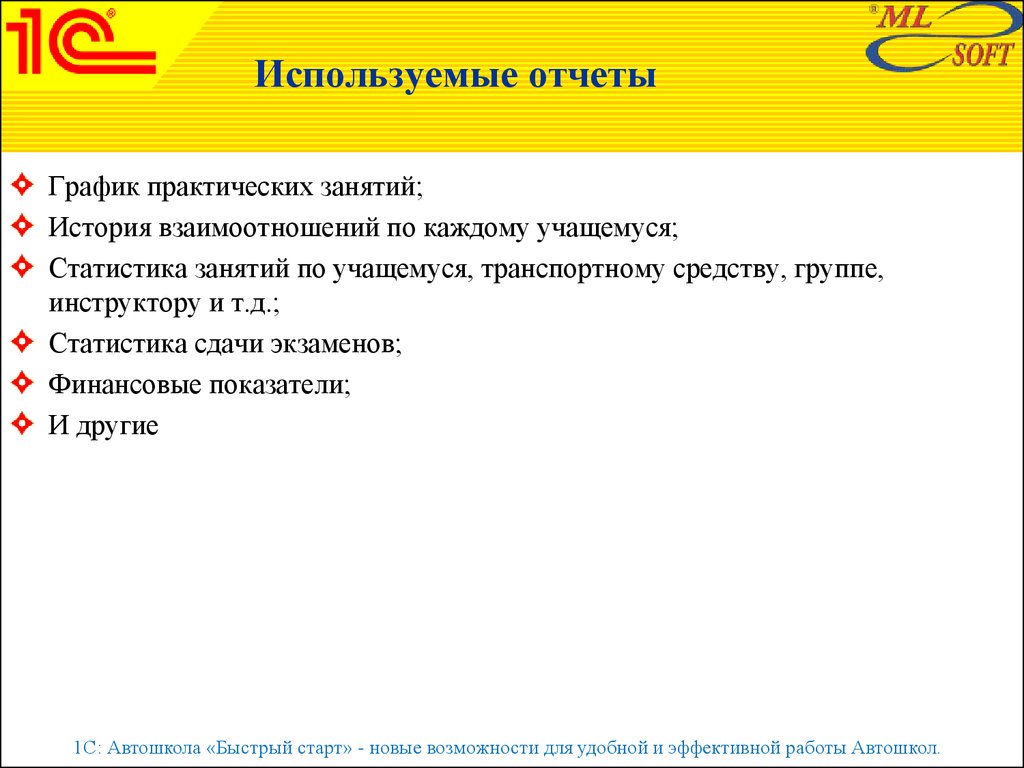 1с: бизнес старт презентация. "Быстрый старт " слоган.