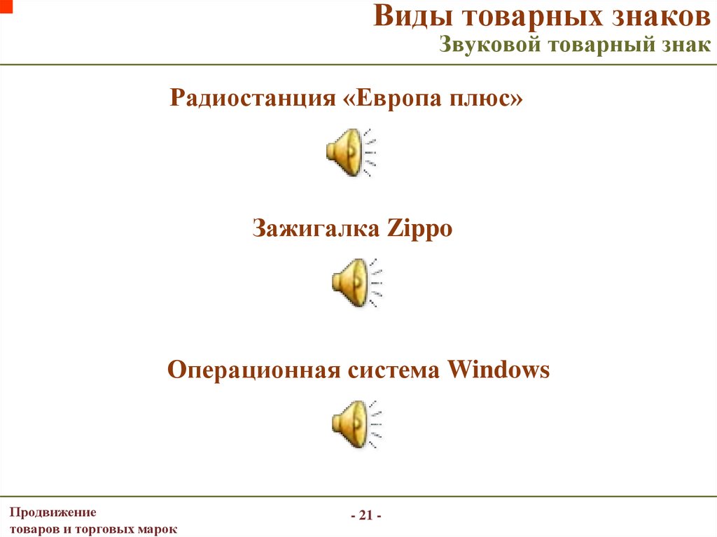 Виды товарных знаков. Звуковой товарный знак. Виды товарных знаков с примерами. Примеры звуковых товарных знаков. Типы обозначения торговой марки.