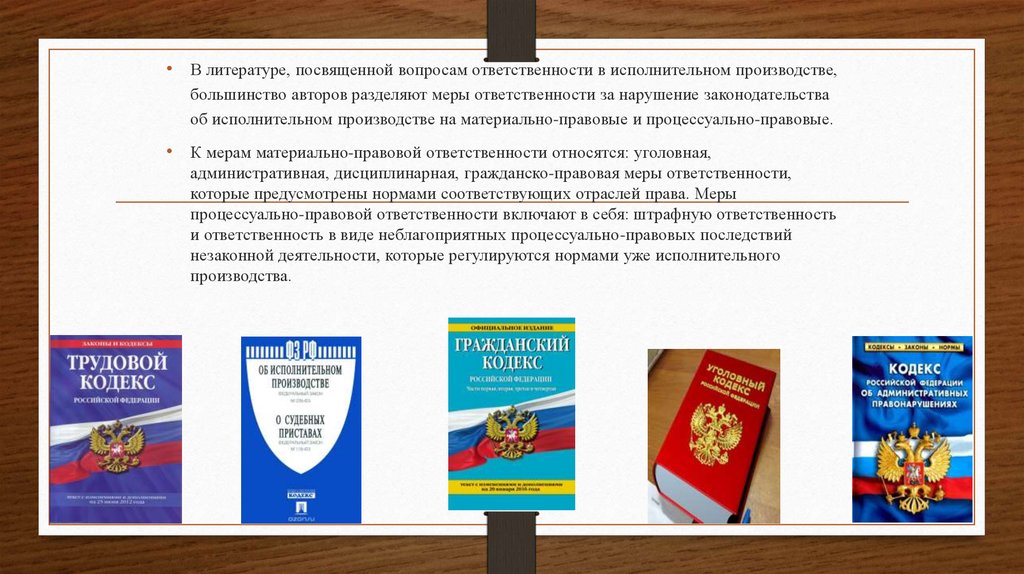 Кодекс в литературе. Виды ответственности в исполнительном производстве. Типы ответственности в исполнительном производстве. Виды ответственности за нарушение об исполнительном производстве. Ответственность в исполнительном производстве особенности.