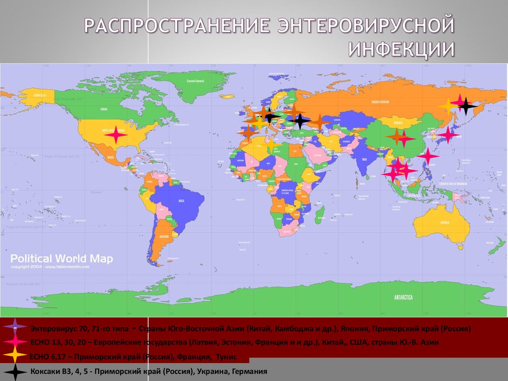 Карта самой маленькой страны в мире