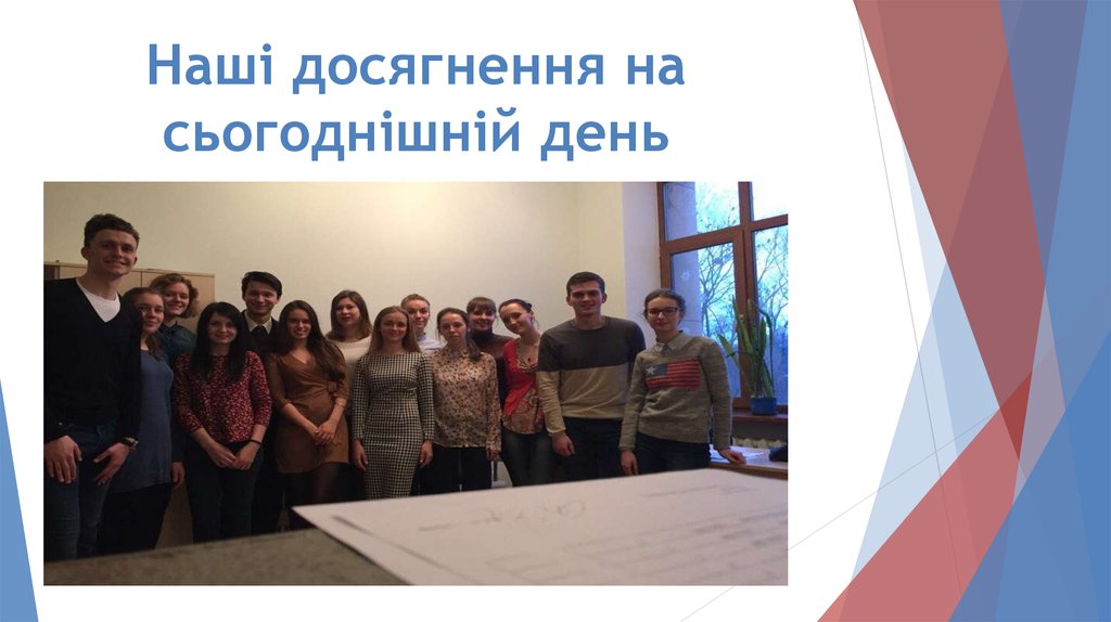 Наші досягнення на сьогоднішній день