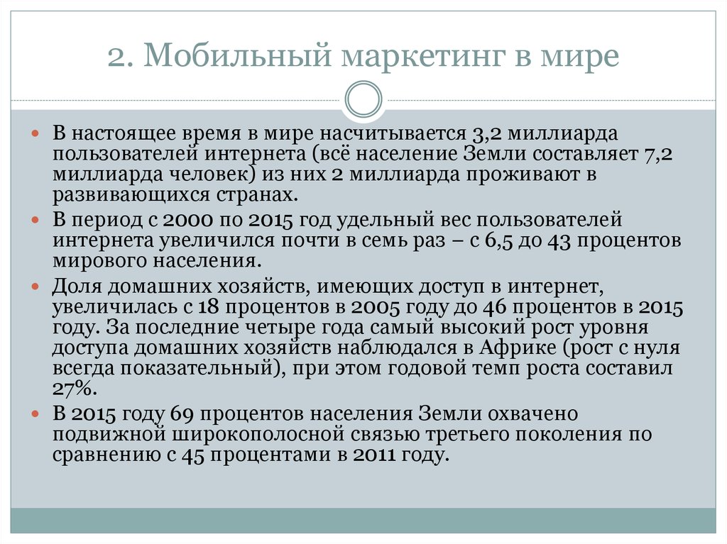 Мобильный маркетинг презентация