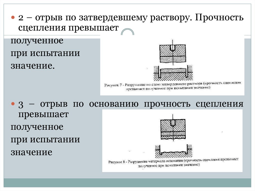 Прочность сцепления с основанием. Прочность сцепления. Прочность сцепления при отрыве. Прочность сцепления с бетонным основанием.