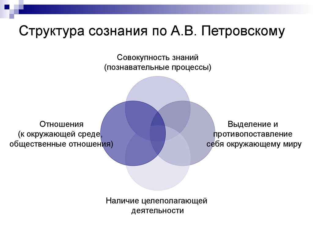 Структура сознания по в п зинченко схема