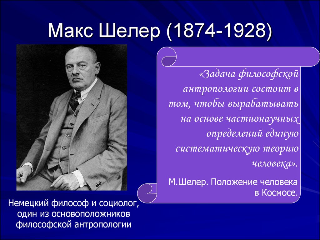 Max ppt. Макс Шелер (1874-1928). Макс Шелер 1874 - 1928 кратко. Макс Шелер антропологическая философия. Макс Шелер философия кратко.