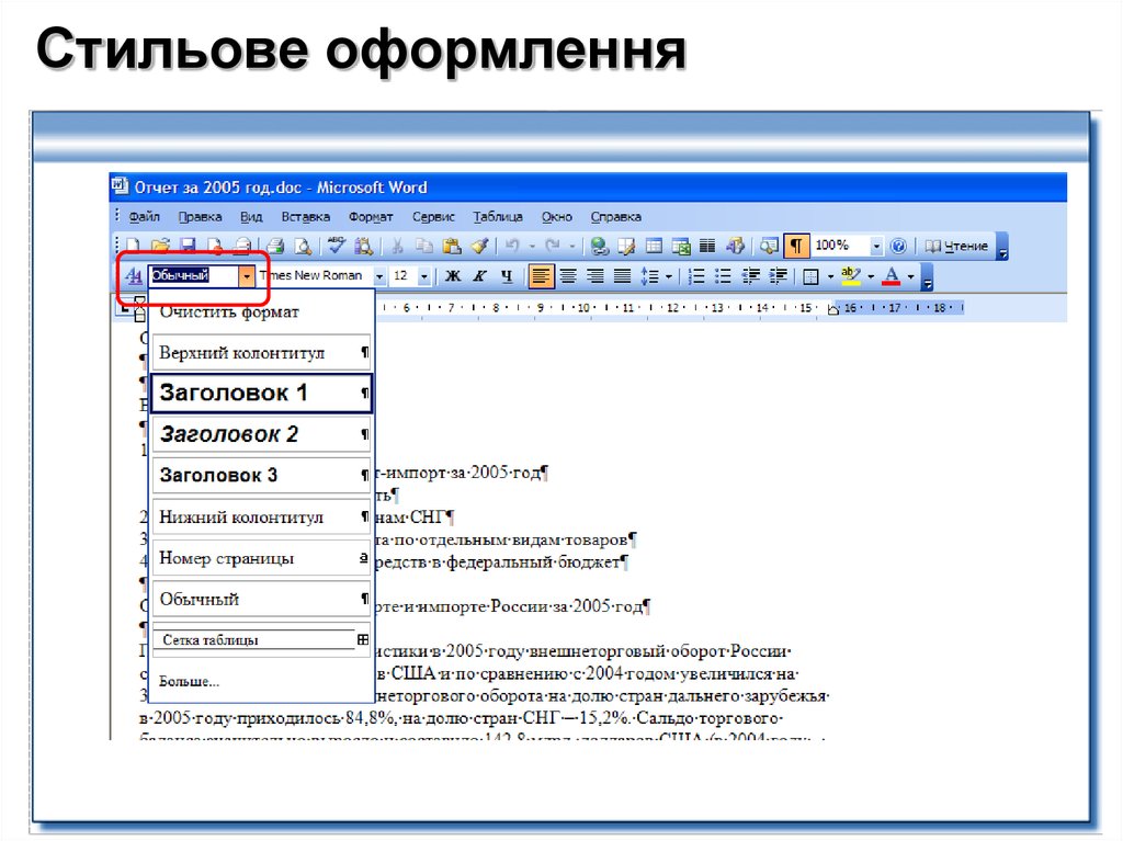 Стили текста word. Оформление документов в MS Word. Стилевое оформление документов. Стилевое оформление текста. Виды оформления документа в MS Word..