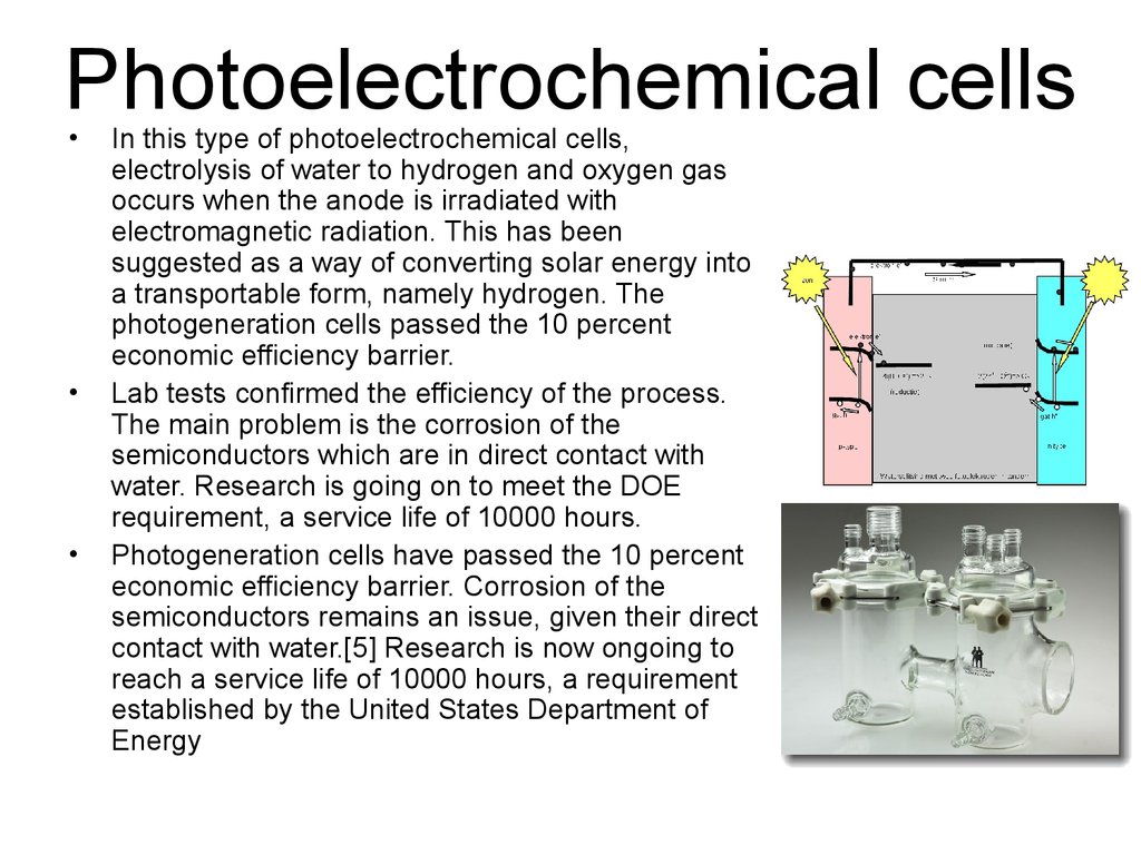 Photoelectrochemical cells