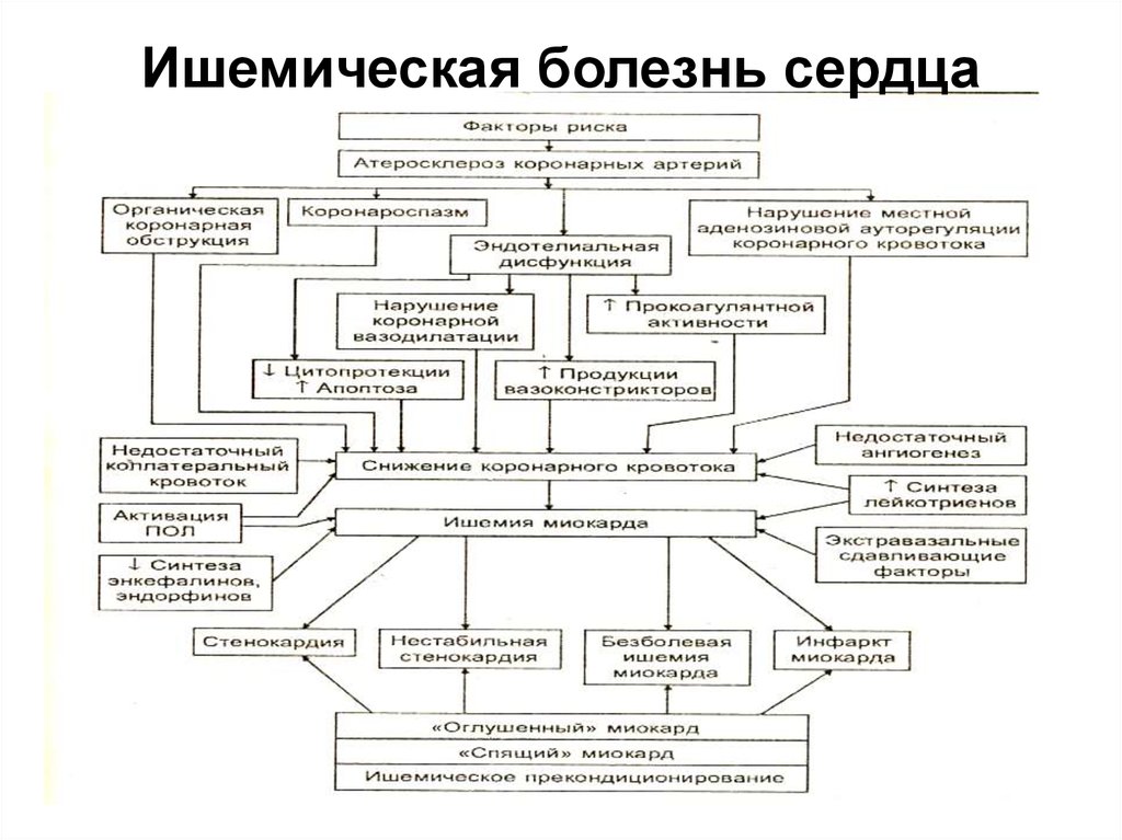 Этиология ишемии