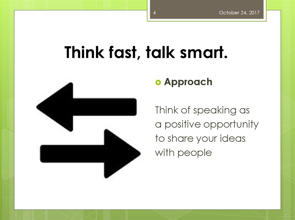 Think Fast Talk Smart Munication Techniques Online Presentation