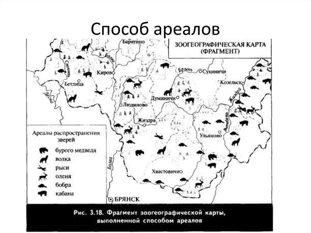 Методы изображения ареала