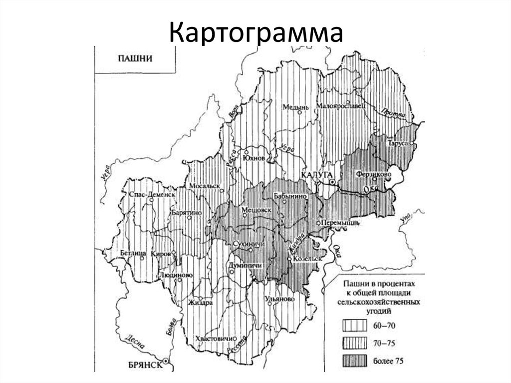 Картограмма почв