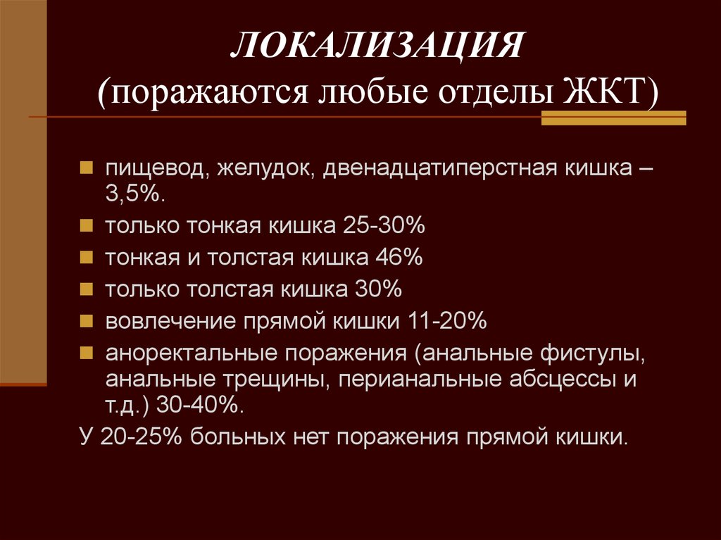 Болезнь крона локализация. При болезни крона поражаются тест. 119. Болезнь крона. Определение, этиопатогенез. При болезни крона поражаются_слои тест.