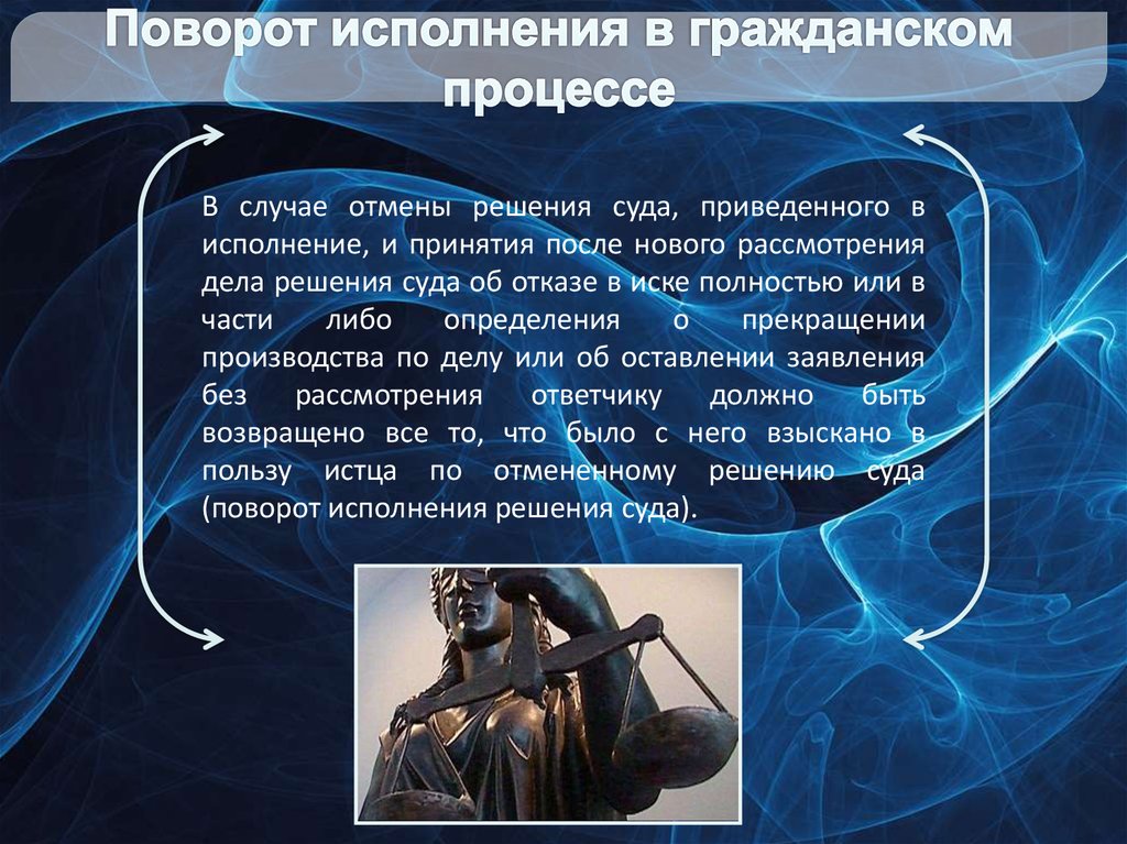 Образец заявления поворот исполнения