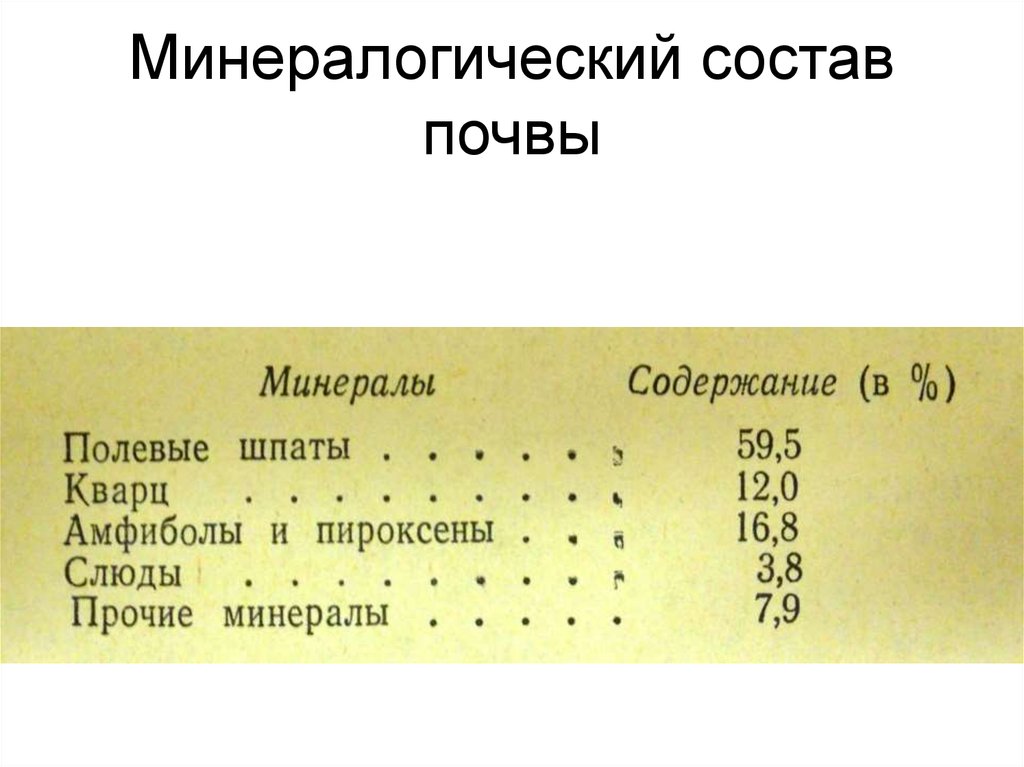 Механический и химический состав почв. Вторичные минералы почв. Минералогический состав почв. Минералогический состав грунта. Химический состав почвы.