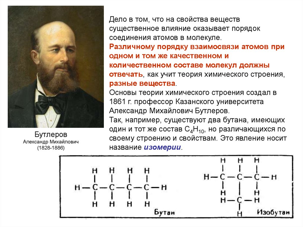 Теория бутлерова органическая. Теория строения вещества. Теория строения органических соединений а.м Бутлерова. Теория строения вещества химия. Порядок соединения атомов в молекуле.