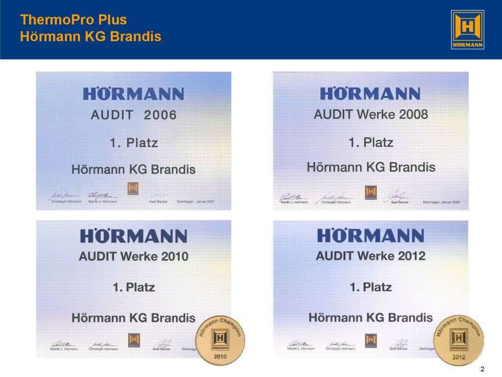 ThermoPro Plus Hörmann KG Brandis