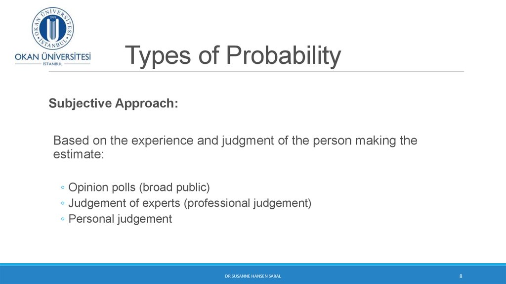 Types of Probability