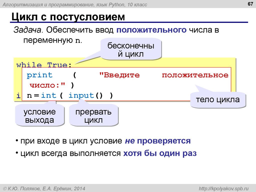 Цикл for python презентация