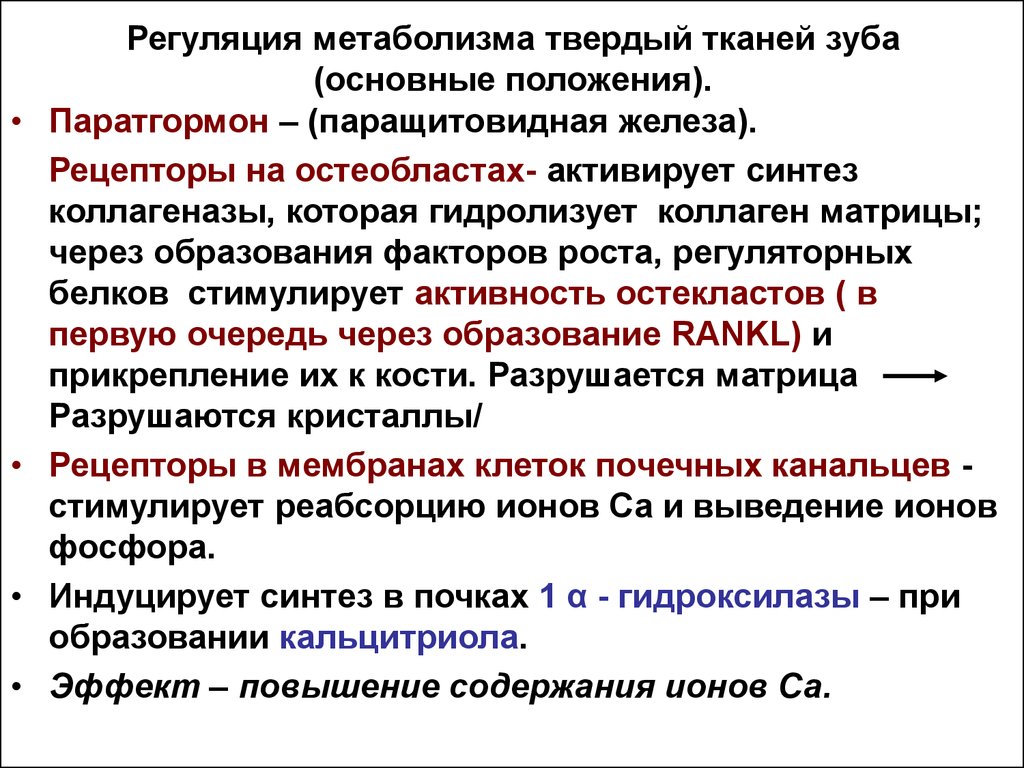 Схема синтеза паратгормона