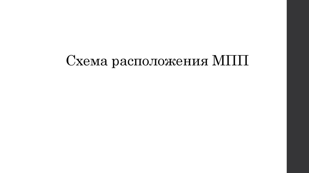 Схема расположения МПП