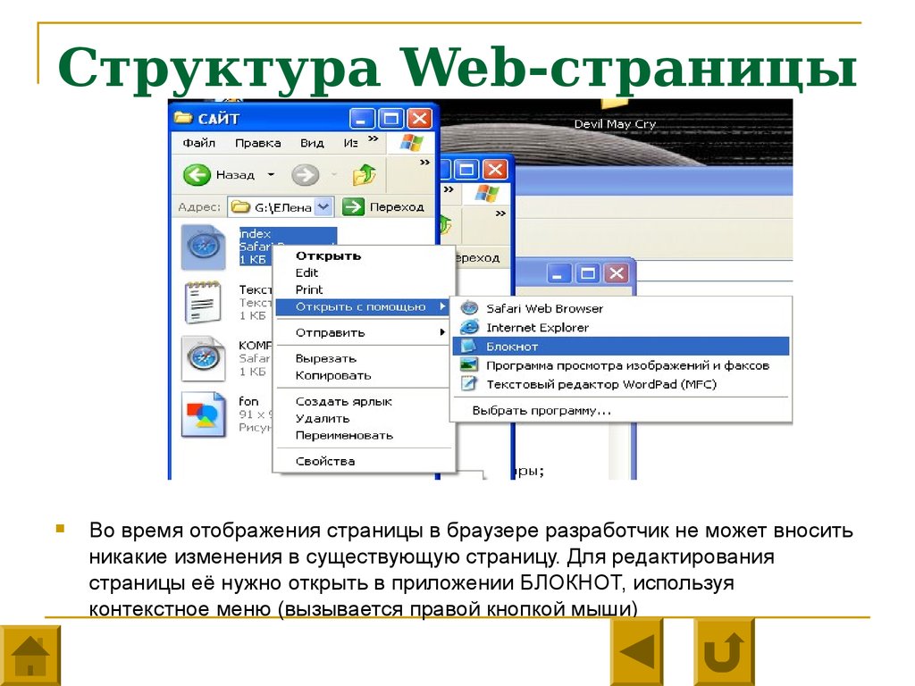 Существующие страницы. Структура web-страницы. Веб сайты и веб страницы. Разработка структуры веб-страницы. Основная структура веб страницы.