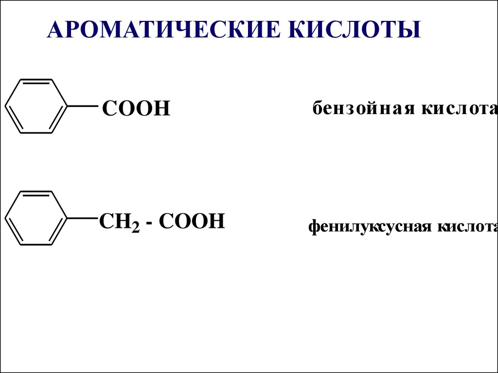 Гидролиз бензойной кислоты