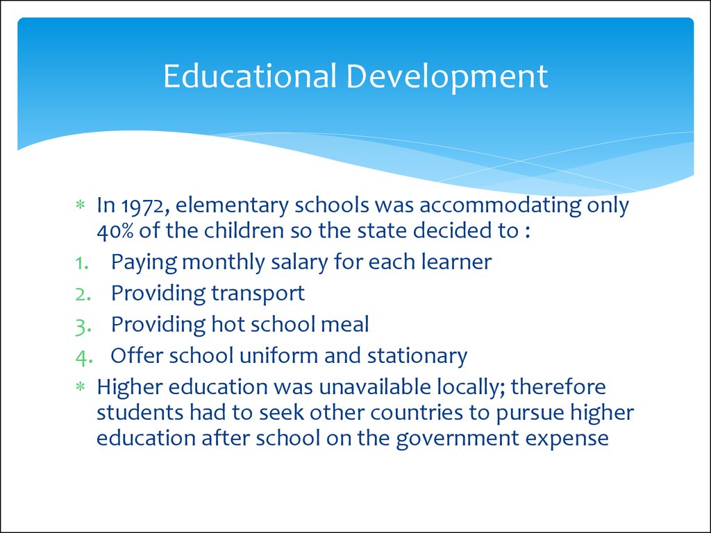 Educational Development