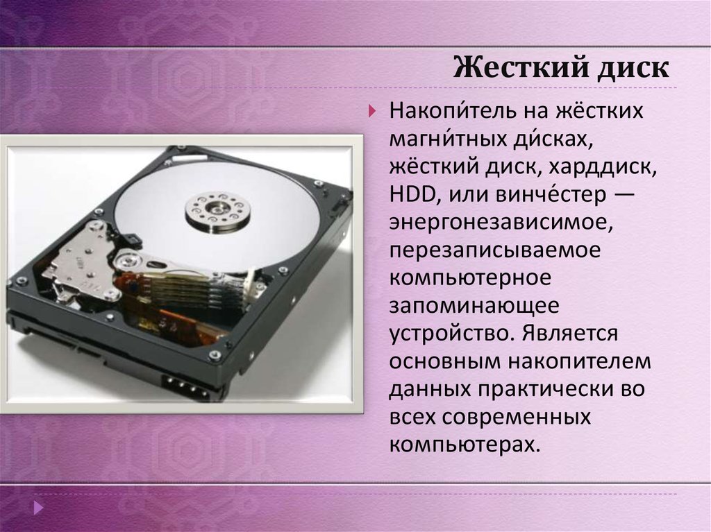 Дисковод магнитного диска это устройство для тест ответы