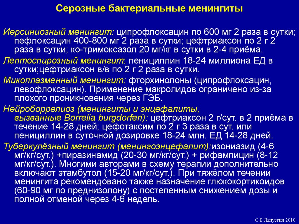 Менингит и энцефалит презентация