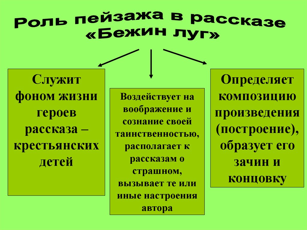 Роль природы в рассказе