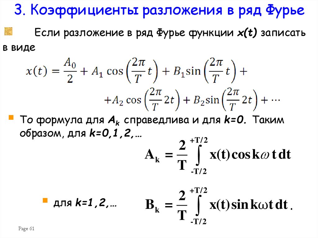 Фурье по косинусам