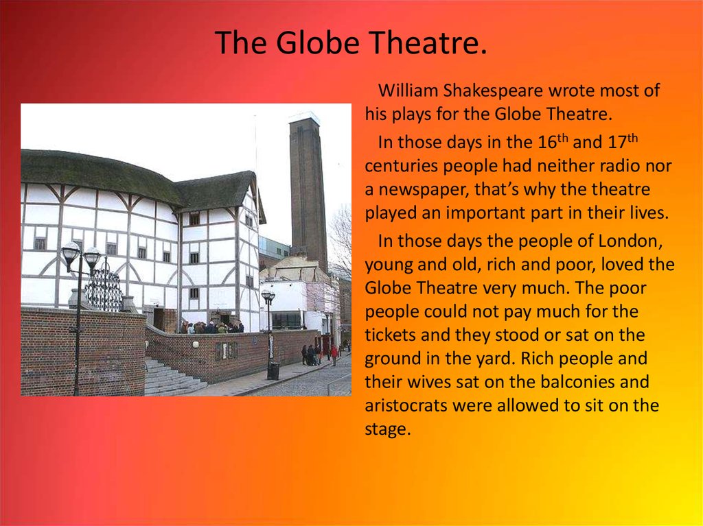 Theatre перевод на русский. Shakespeare Globe Theatre кратко. Глоб театр Шекспира. The Globe Theatre in London текст.