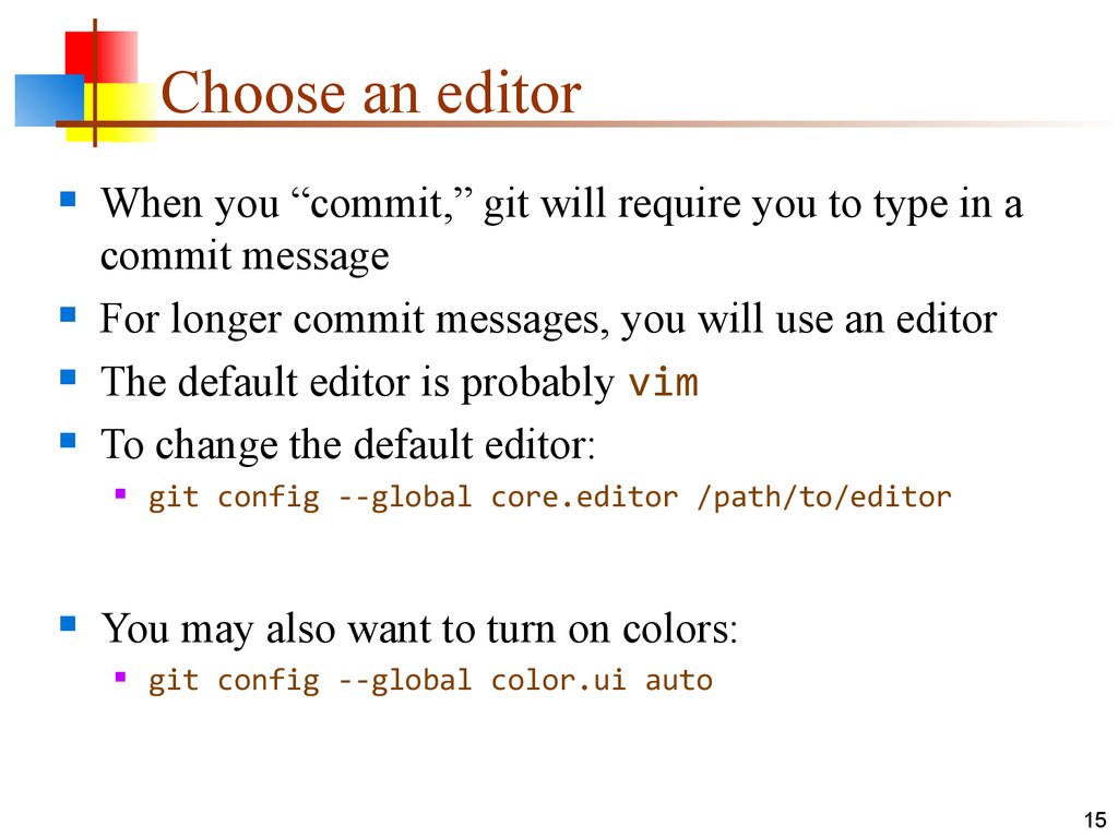Choose an editor