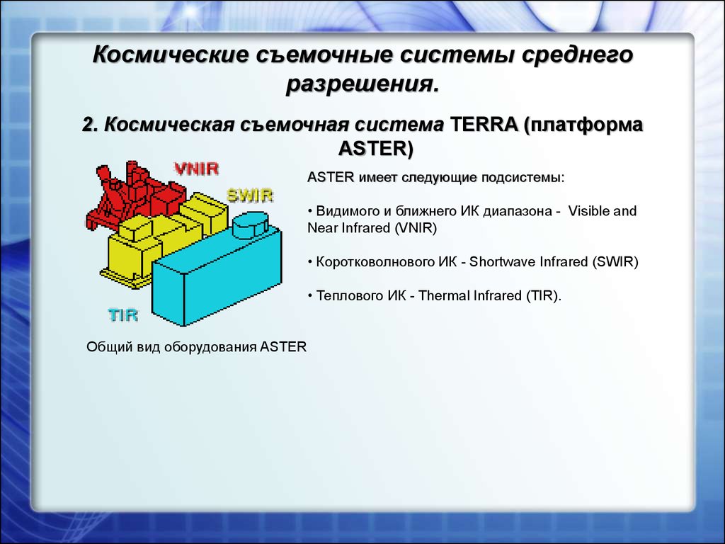 По способу формирования изображения съемочные системы делятся на