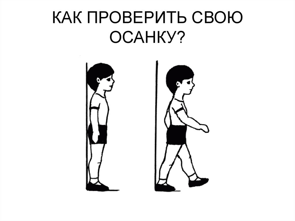 Стой проверить. Как проверить свою осанку. КВК проверить свою осанку. Контроль правильной осанки. Упражнения для проверки осанки.